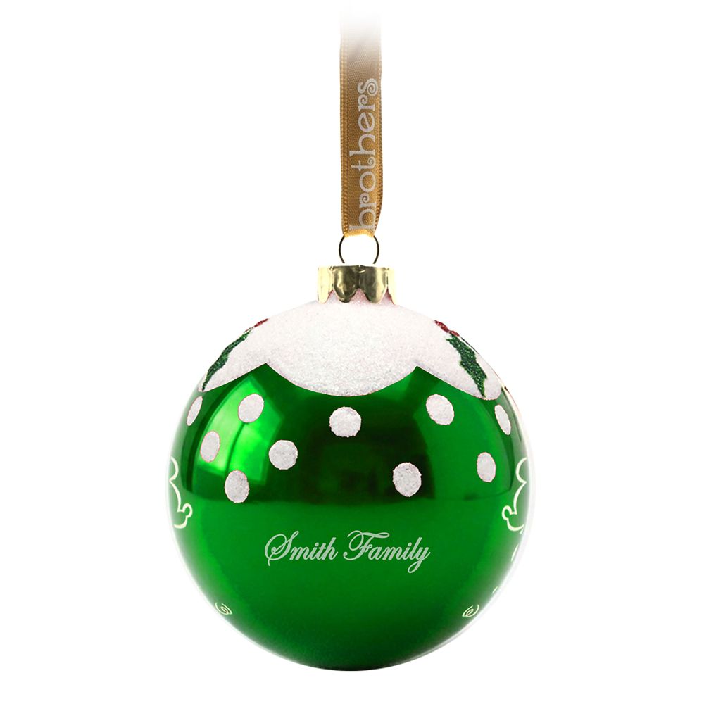 Mickey Mouse Glass Ornament by Arribas - Walt Disney World - Green