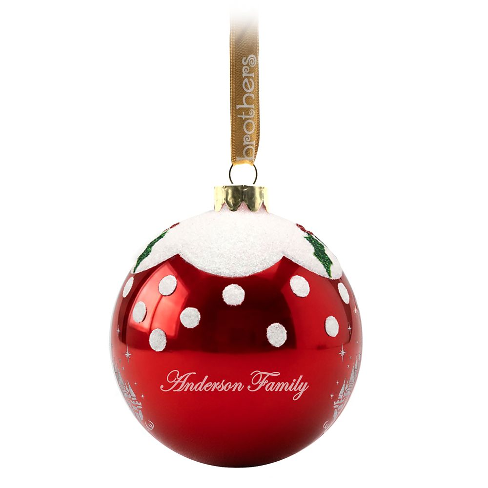 Walt Disney World Glass Ornament by Arribas - Personalized