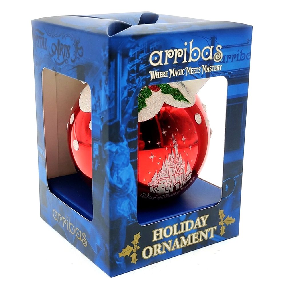 Walt Disney World Glass Ornament by Arribas - Personalized