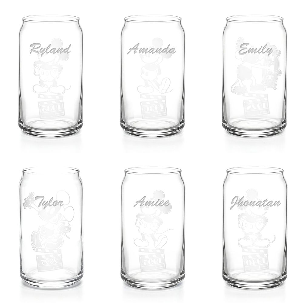 Mickey Mouse Thru the Ears Can-Style Glass Set by Arribas