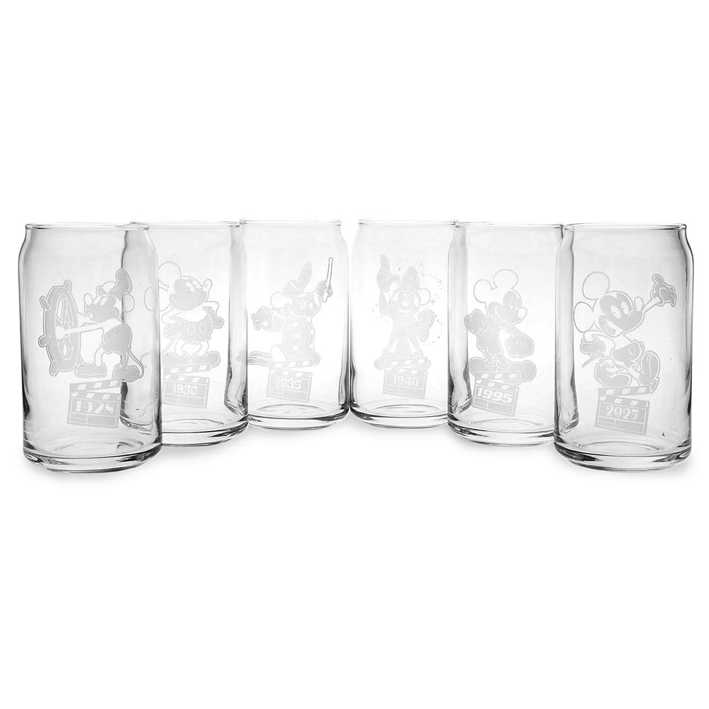 Mickey Mouse Thru the Ears Can-Style Glass Set by Arribas