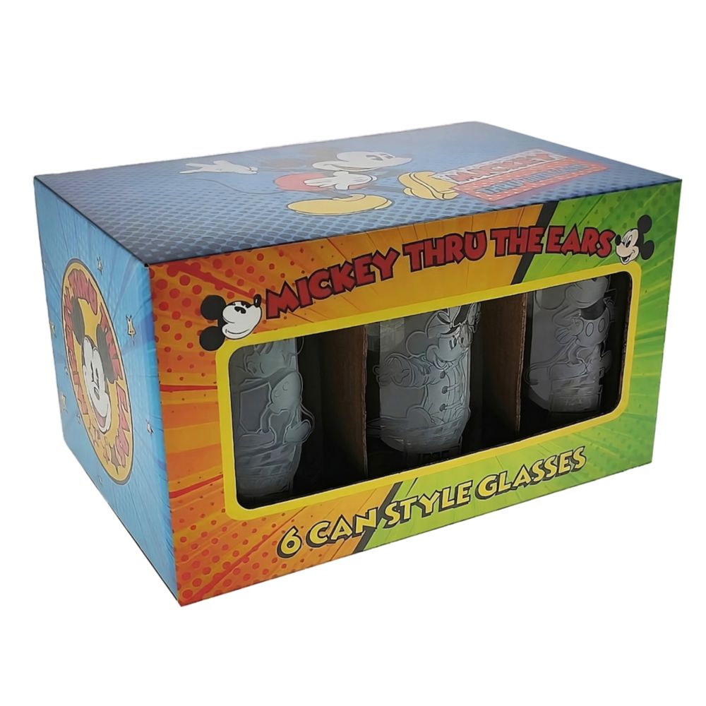 Mickey Mouse Thru the Ears Can-Style Glass Set by Arribas