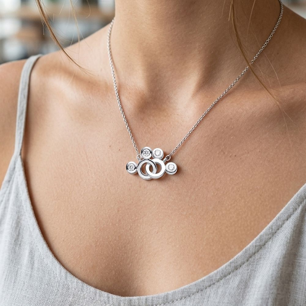 Mickey Mouse Icons Loop Necklace by Arribas