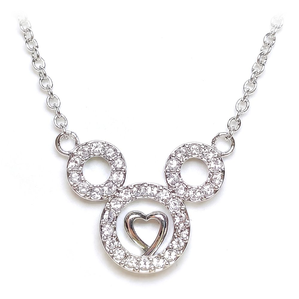 Mickey Mouse Icon Heart Necklace by Arribas