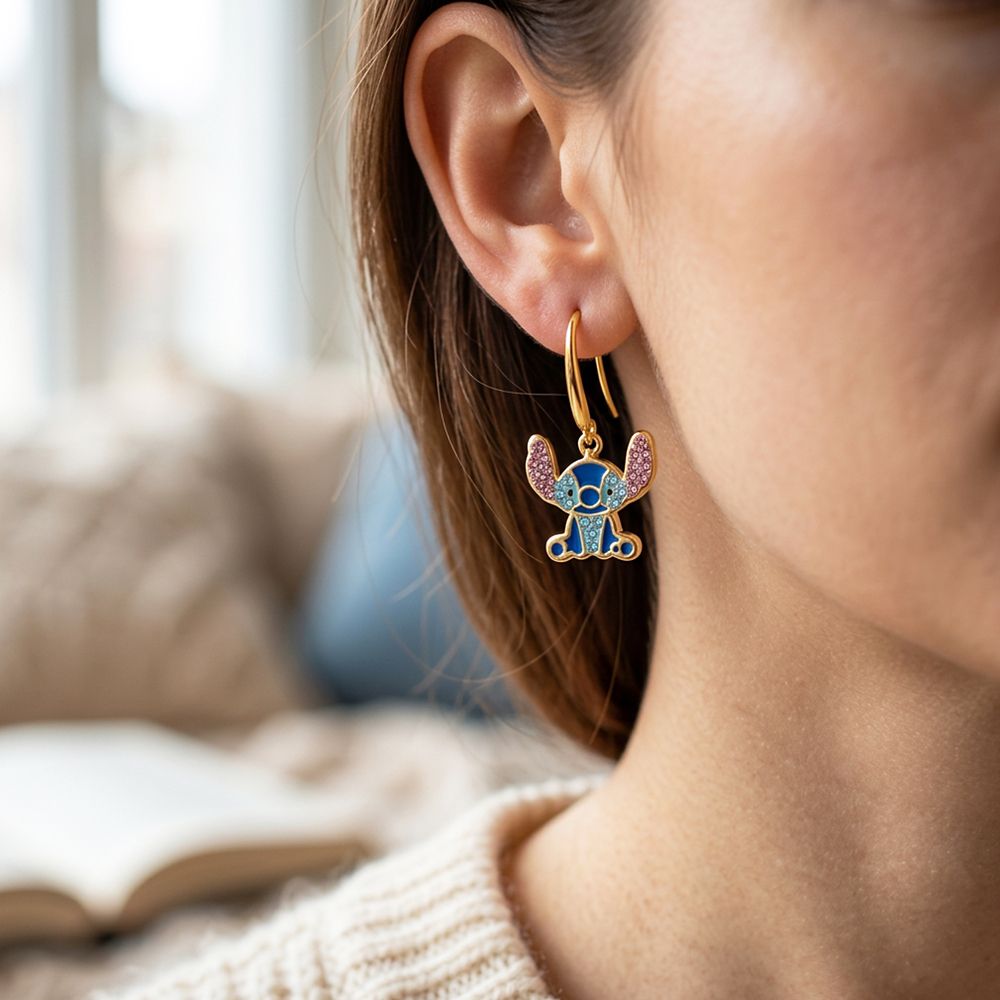Stitch Dangle Earrings by Arribas &ndash; Lilo & Stitch