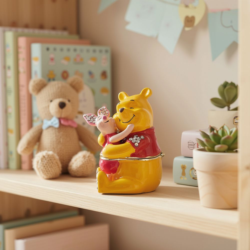 Winnie the Pooh and Piglet Trinket Box by Arribas