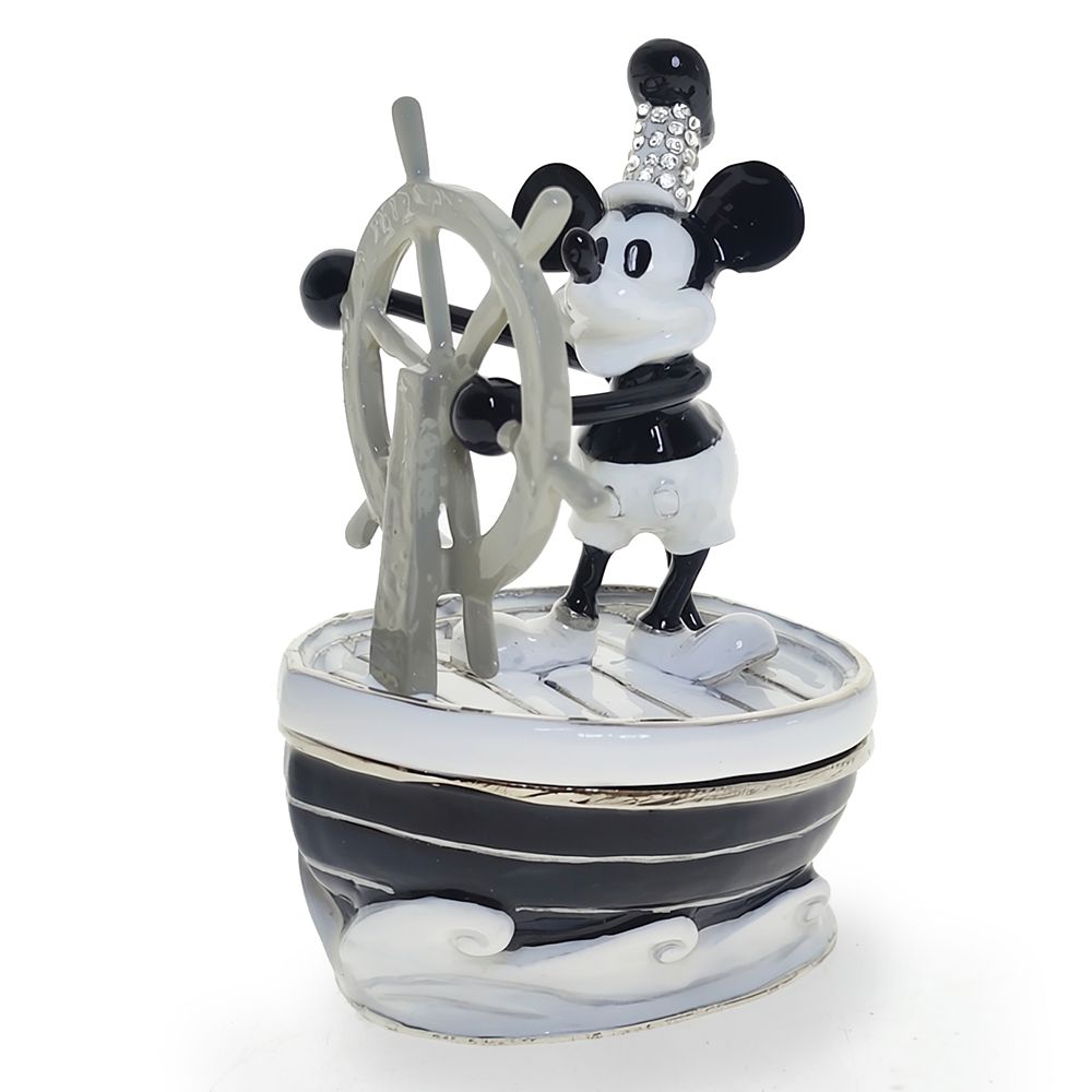 Mickey Mouse Trinket Box by Arribas &ndash; Steamboat Willie