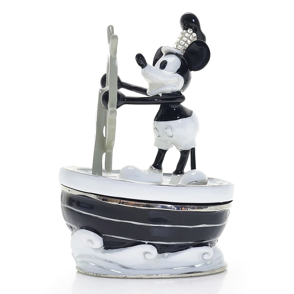 Mickey Mouse Trinket Box by Arribas &ndash; Steamboat Willie