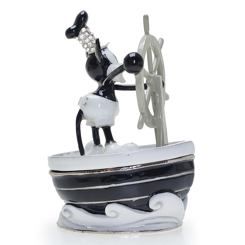 Mickey Mouse Trinket Box by Arribas &ndash; Steamboat Willie