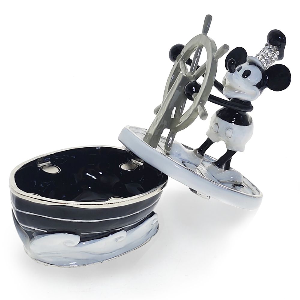 Mickey Mouse Trinket Box by Arribas &ndash; Steamboat Willie
