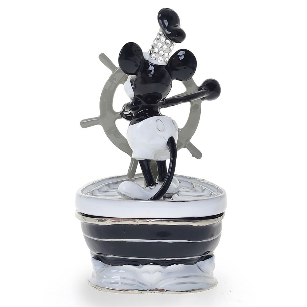 Mickey Mouse Trinket Box by Arribas &ndash; Steamboat Willie