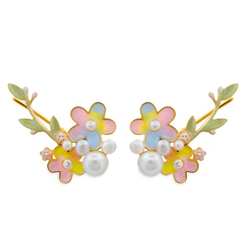 CRISLU Mickey Mouse Icon Flower Earrings by
