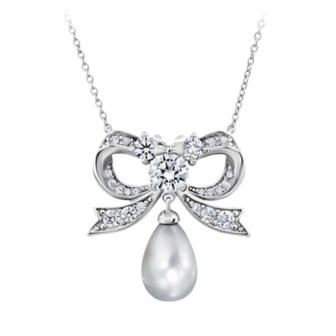CRISLU Minnie Mouse Shell Pearl Necklace by