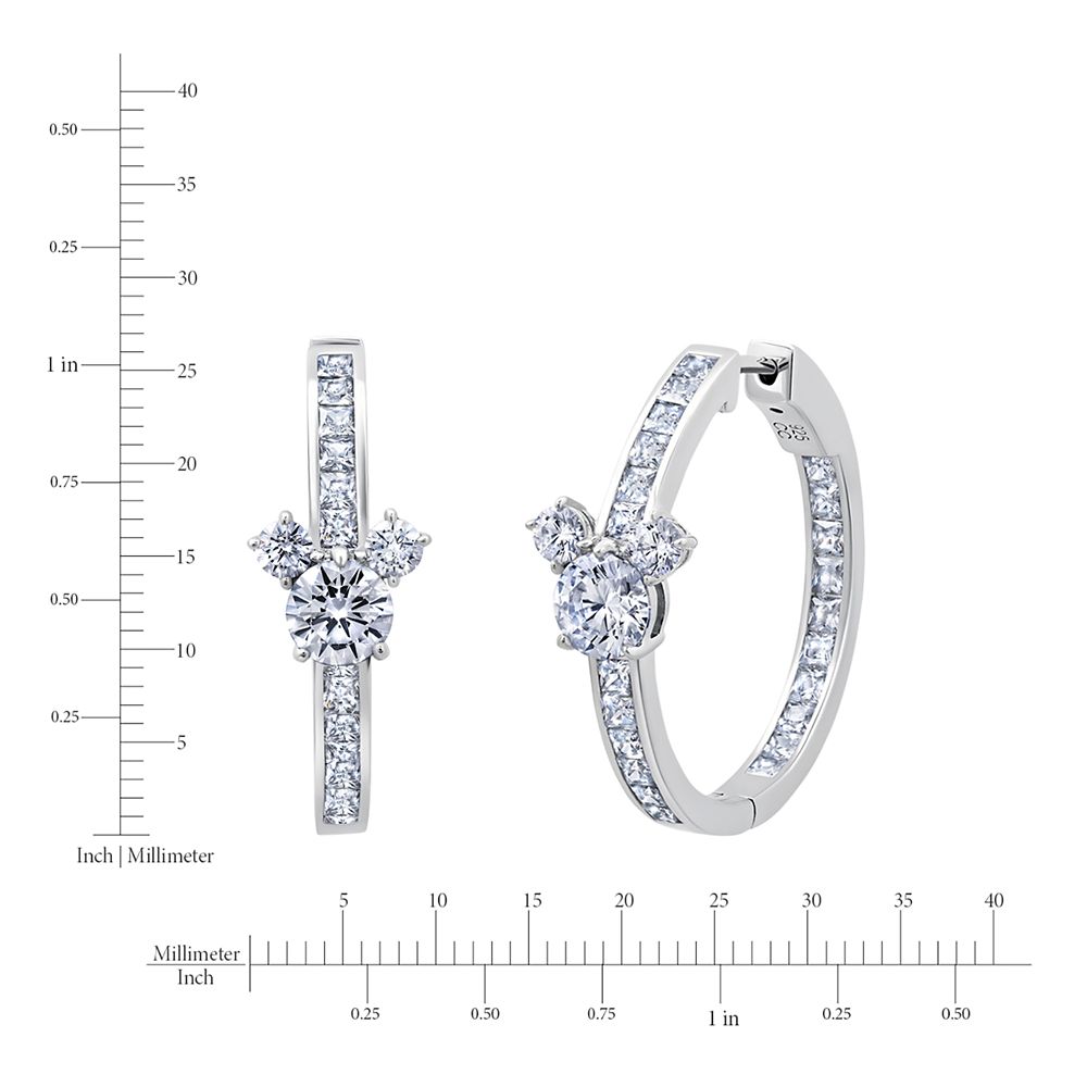 Mickey Mouse Icon Hoop Earrings by CRISLU