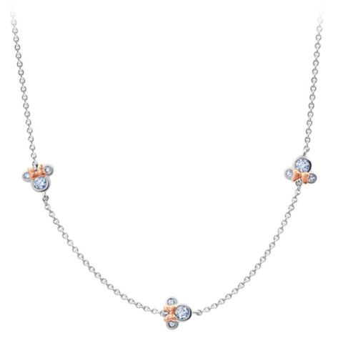 CRISLU Minnie Mouse Icon Necklace by