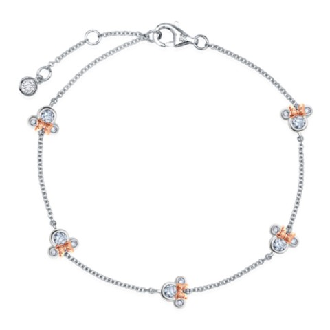 CRISLU Minnie Mouse Icon Bracelet by