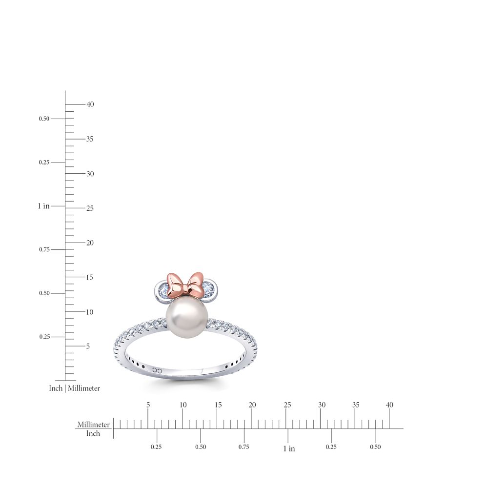 Minnie Mouse Icon Pearl Ring by CRISLU