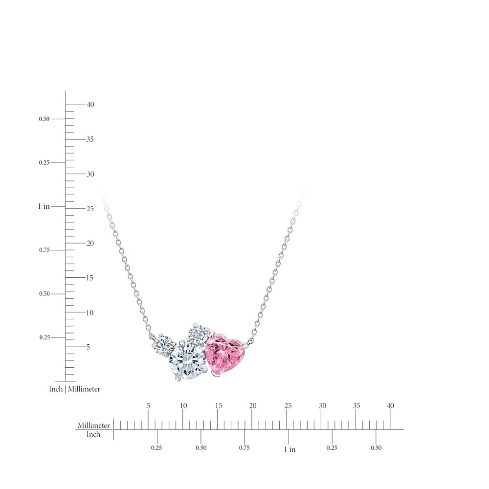 Mickey Mouse Icon and Heart Necklace by CRISLU