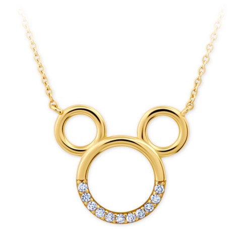 CRISLU Mickey Mouse Icon Necklace by