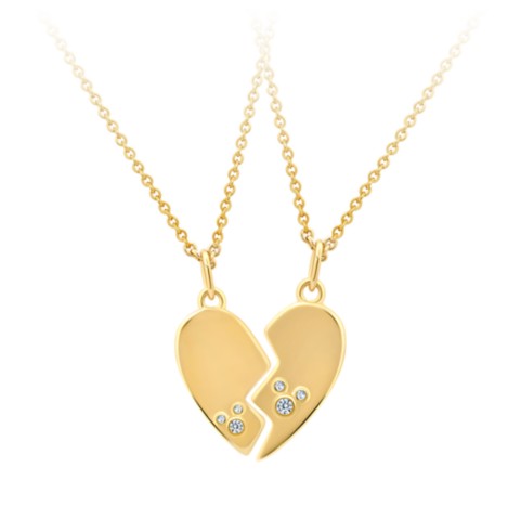 CRISLU Mickey Mouse Icon Friendship Necklace Set by