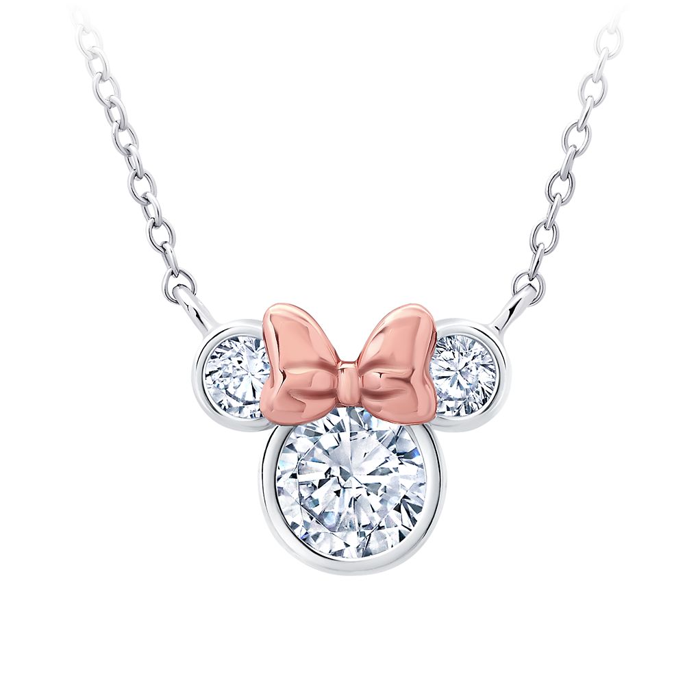 Minnie Mouse Icon Bezel Set Necklace by CRISLU Official shopDisney