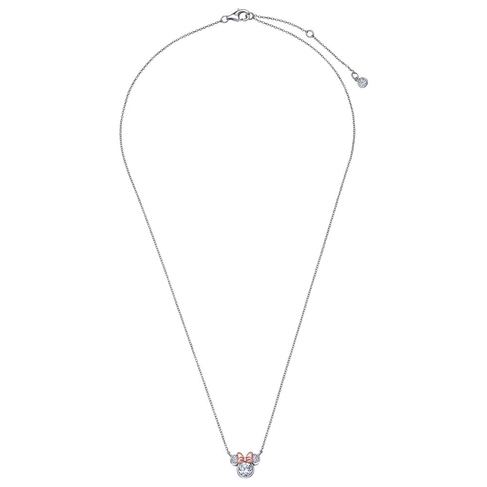 Minnie Mouse Icon Bezel Set Necklace by CRISLU
