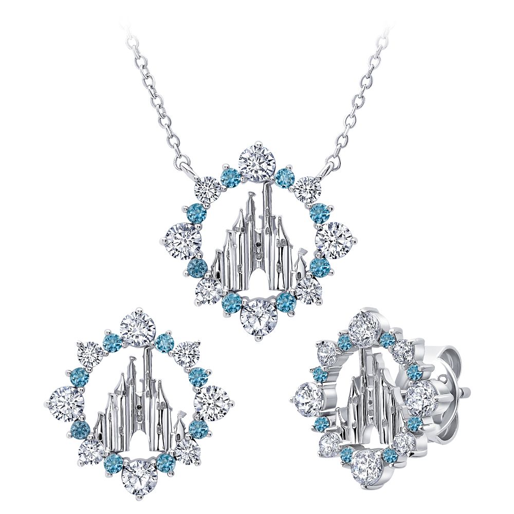 Fantasyland Castle Necklace and Earrings Set by CRISLU Official shopDisney