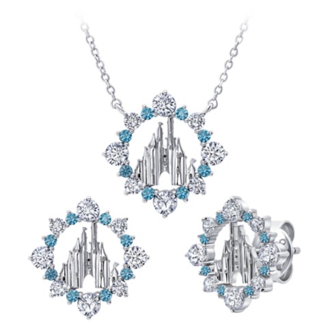 CRISLU Fantasyland Castle Necklace and Earrings Set by