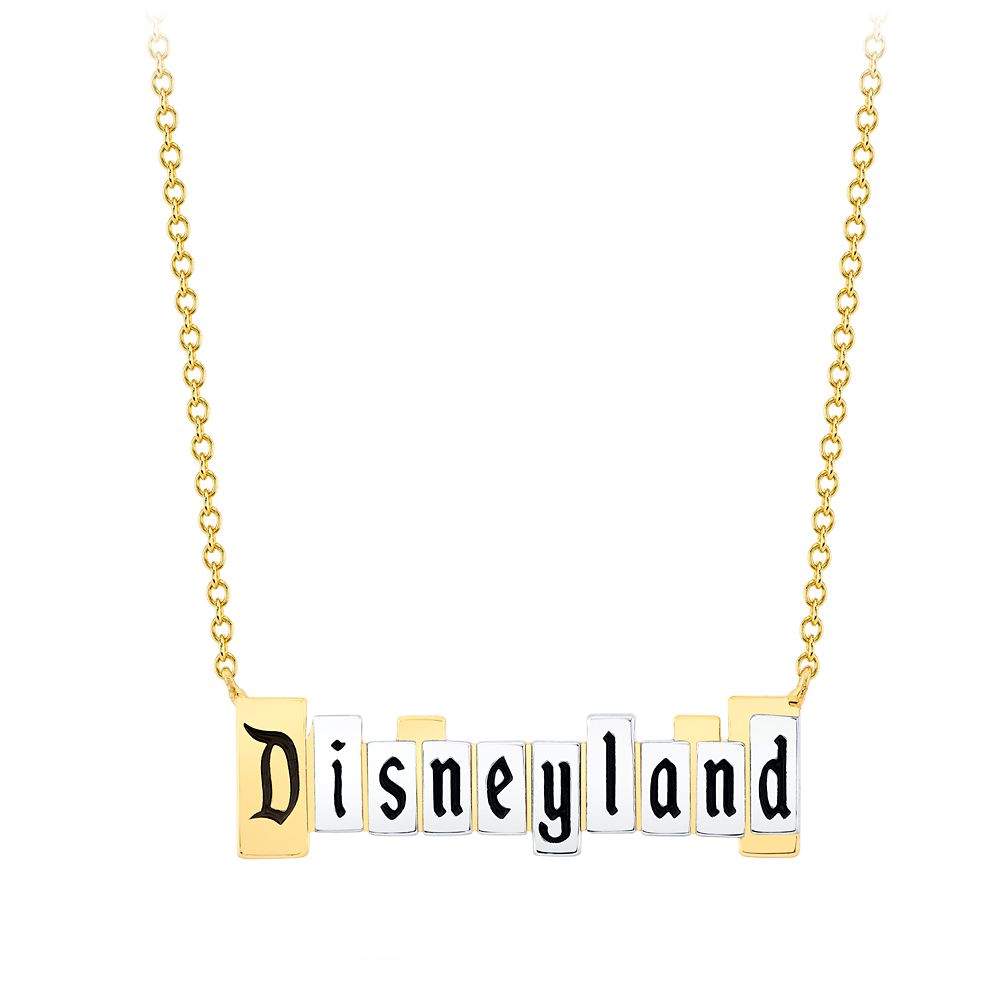 Disneyland Marquee Necklace by CRISLU Disneyland 70th Anniversary