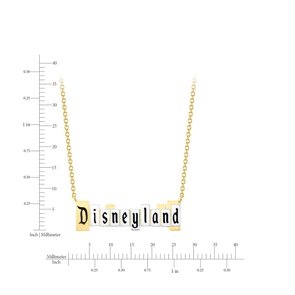Disneyland Marquee Necklace by CRISLU &ndash; Disneyland 70th Anniversary