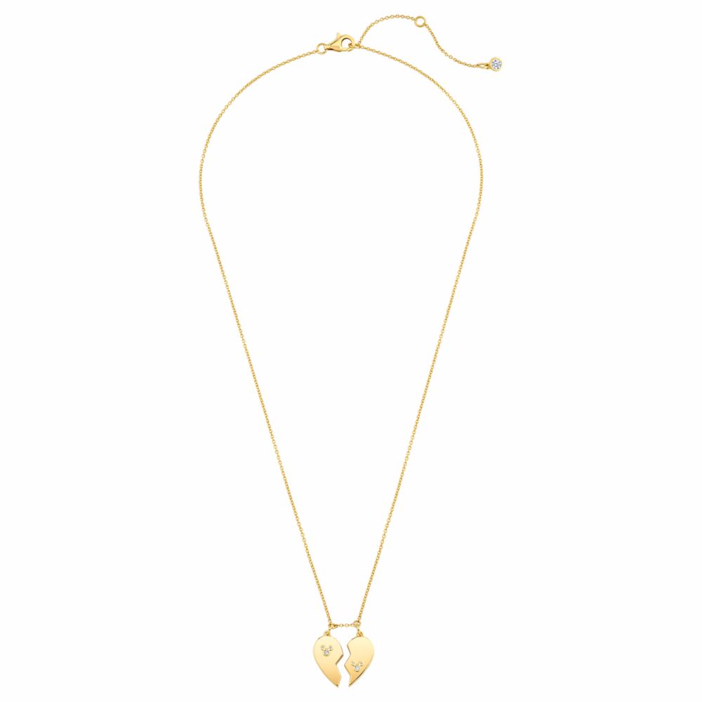 Mickey Split Heart Necklace by CRISLU