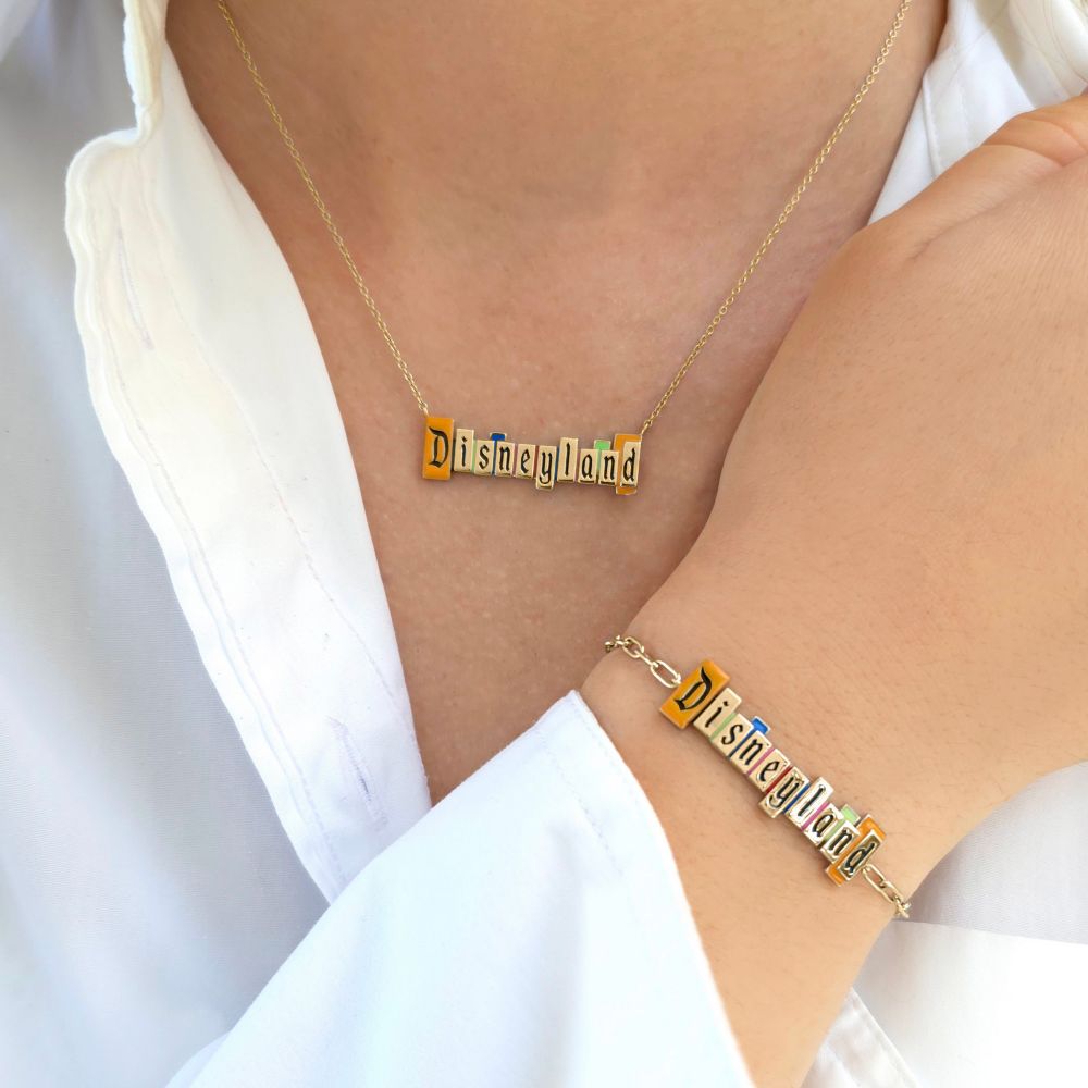 Disneyland Marquee Bracelet by CRISLU &ndash; Gold