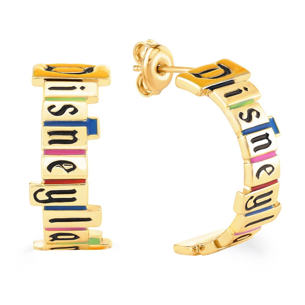 Disneyland Marquee Earrings by CRISLU &ndash; Gold