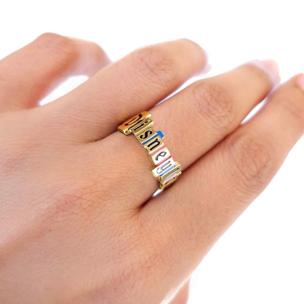 Disneyland Marquee Ring by CRISLU &ndash; Gold