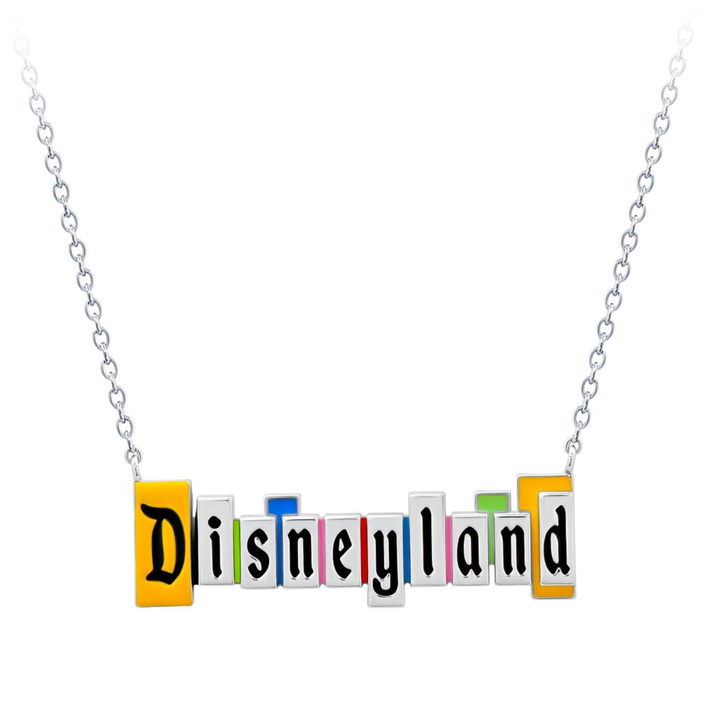 Disneyland Marquee Necklace by CRISLU &ndash; Platinum