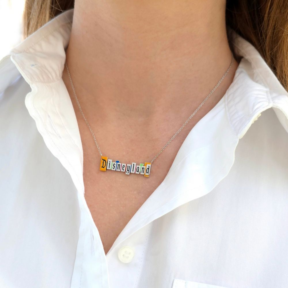 Disneyland Marquee Necklace by CRISLU &ndash; Platinum