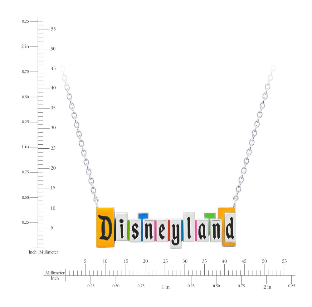 Disneyland Marquee Necklace by CRISLU &ndash; Platinum