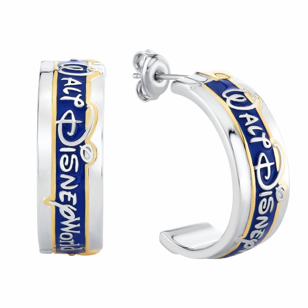 Walt Disney World Marquee Hoop Earrings by CRISLU