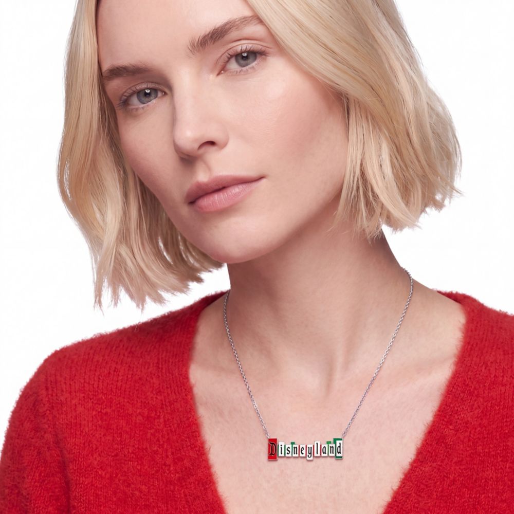 Disneyland Marquee Necklace by CRISLU &ndash; White Gold