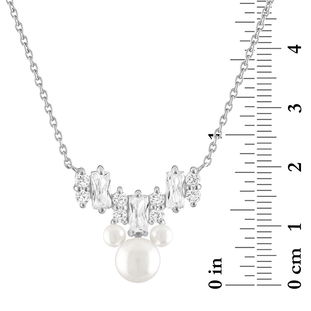 Mickey Mouse Icon Pearl Necklace by Rebecca Hook