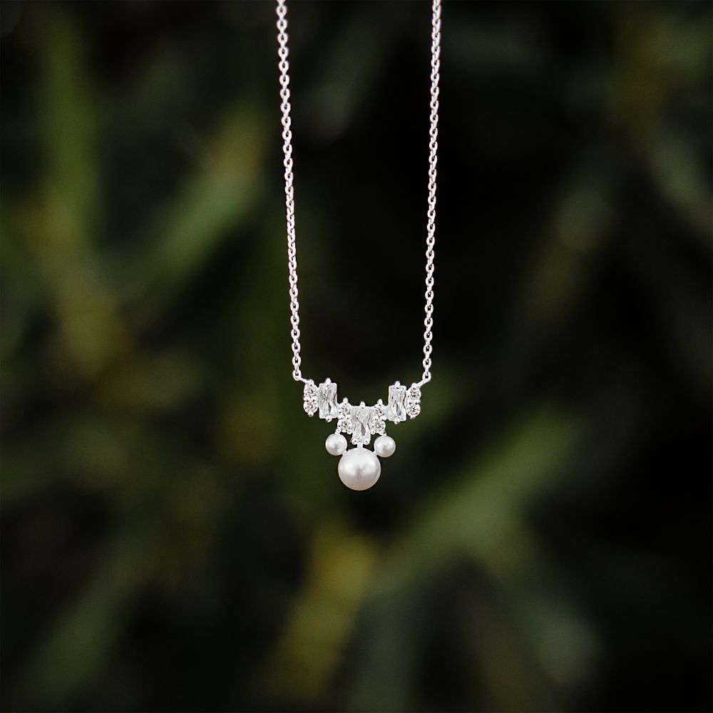 Mickey Mouse Icon Pearl Necklace by Rebecca Hook
