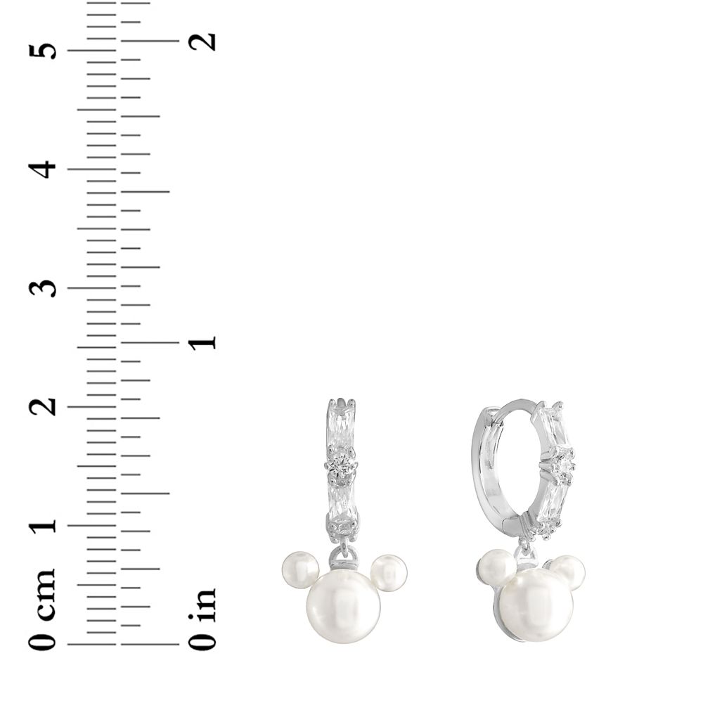 Mickey Mouse Icon Pearl Earrings by Rebecca Hook