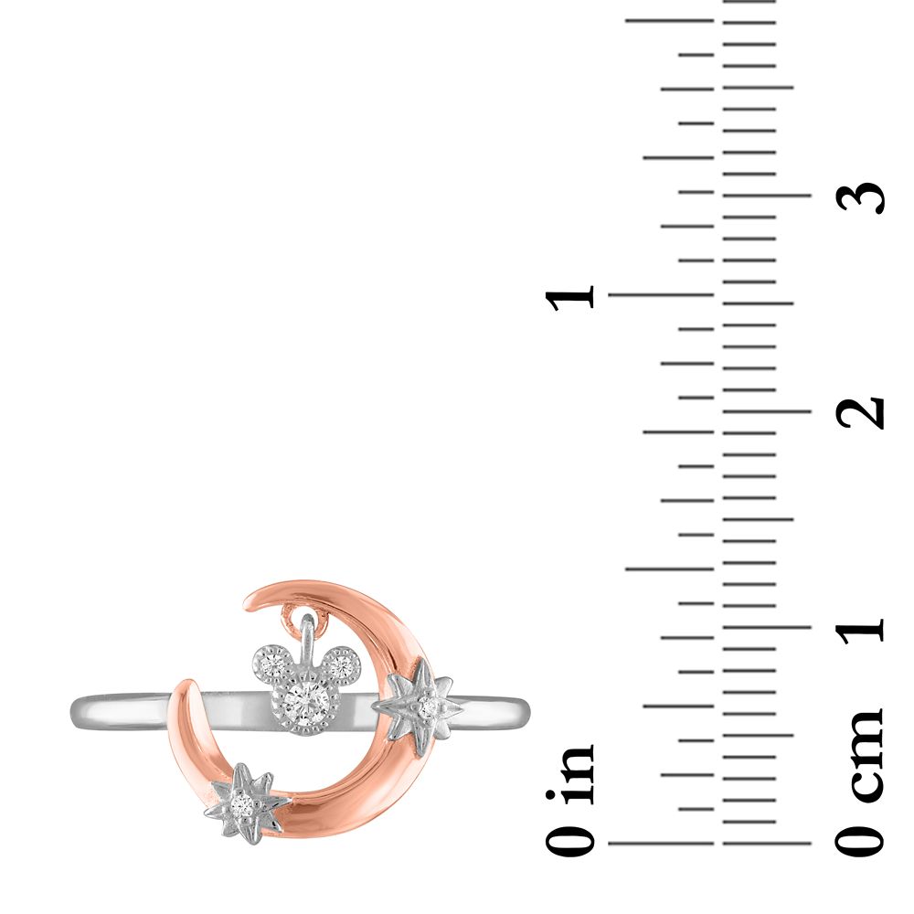 Mickey Mouse Crescent Moon Ring by Rebecca Hook