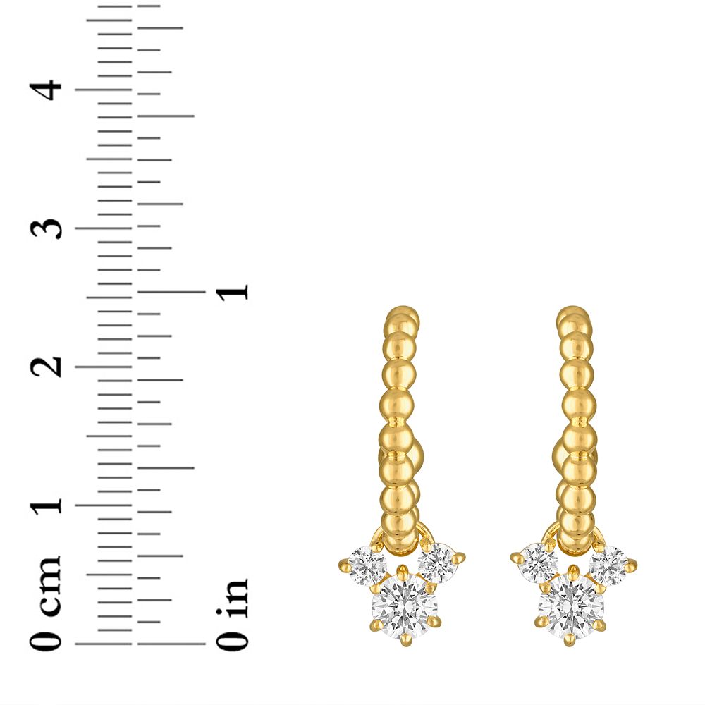 Mickey Mouse Icon Beaded Earrings by Rebecca Hook