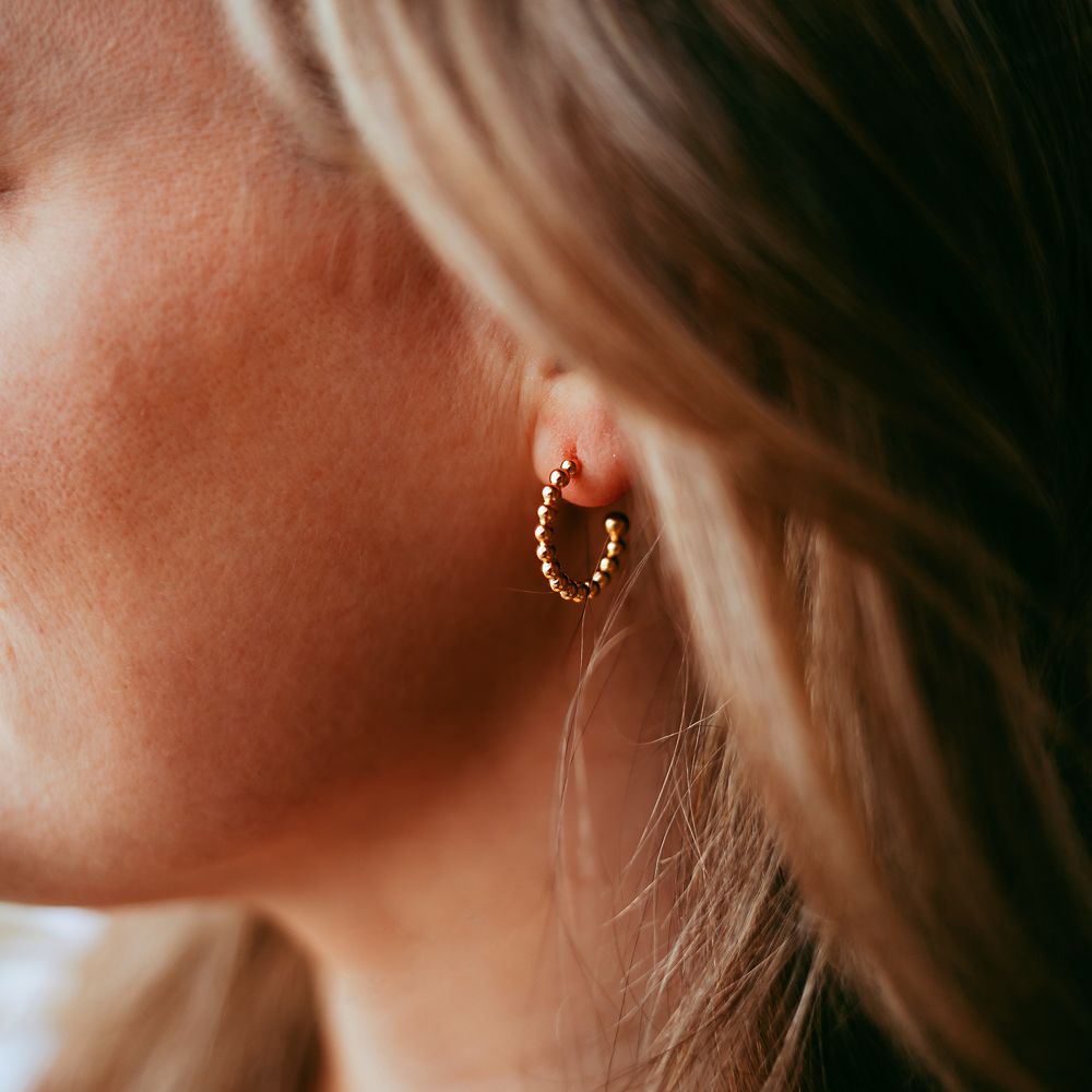 Mickey Mouse Icon Beaded Earrings by Rebecca Hook