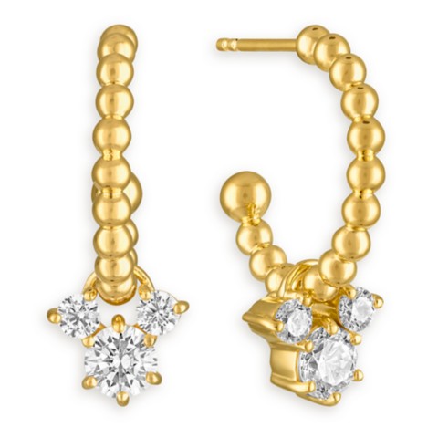 Rebecca Hook Mickey Mouse Icon Beaded Earrings by