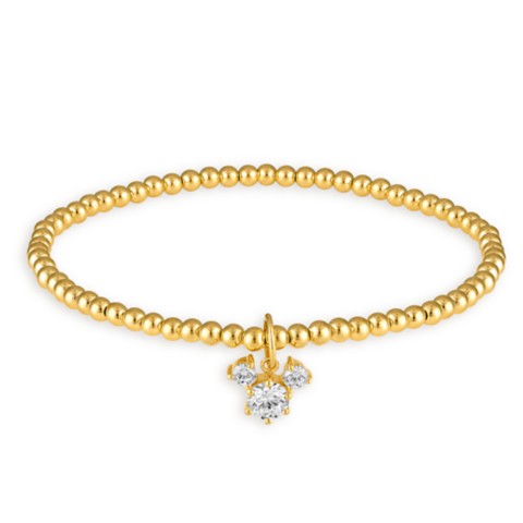Rebecca Hook Mickey Mouse Icon Beaded Bracelet by