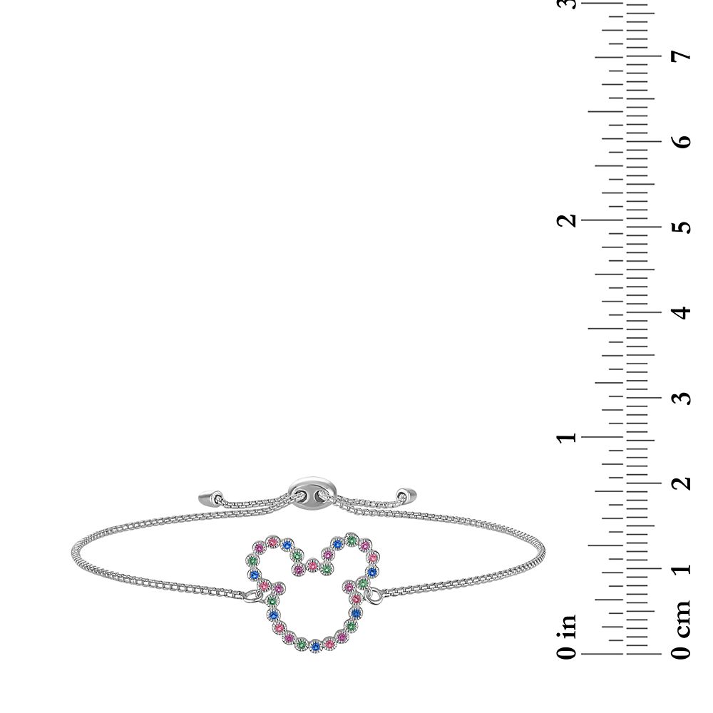 Mickey Mouse Icon Multi-Colored Gems Bracelet by Rebecca Hook