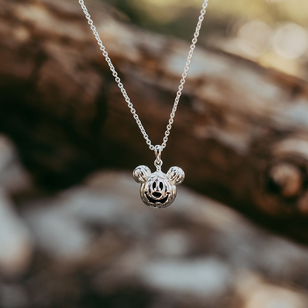 Mickey Mouse Jack-o'-Lantern Necklace by Rebecca Hook