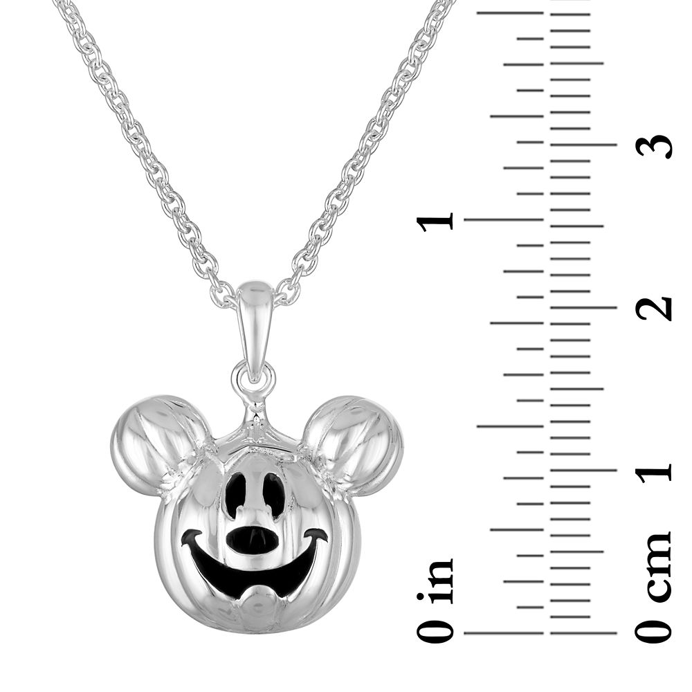 Mickey Mouse Jack-o'-Lantern Necklace by Rebecca Hook